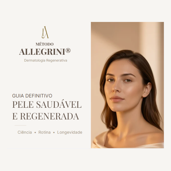 Capa do ebook Guia Definitivo Pele Saudável e Regenerada — Método Allegrini
